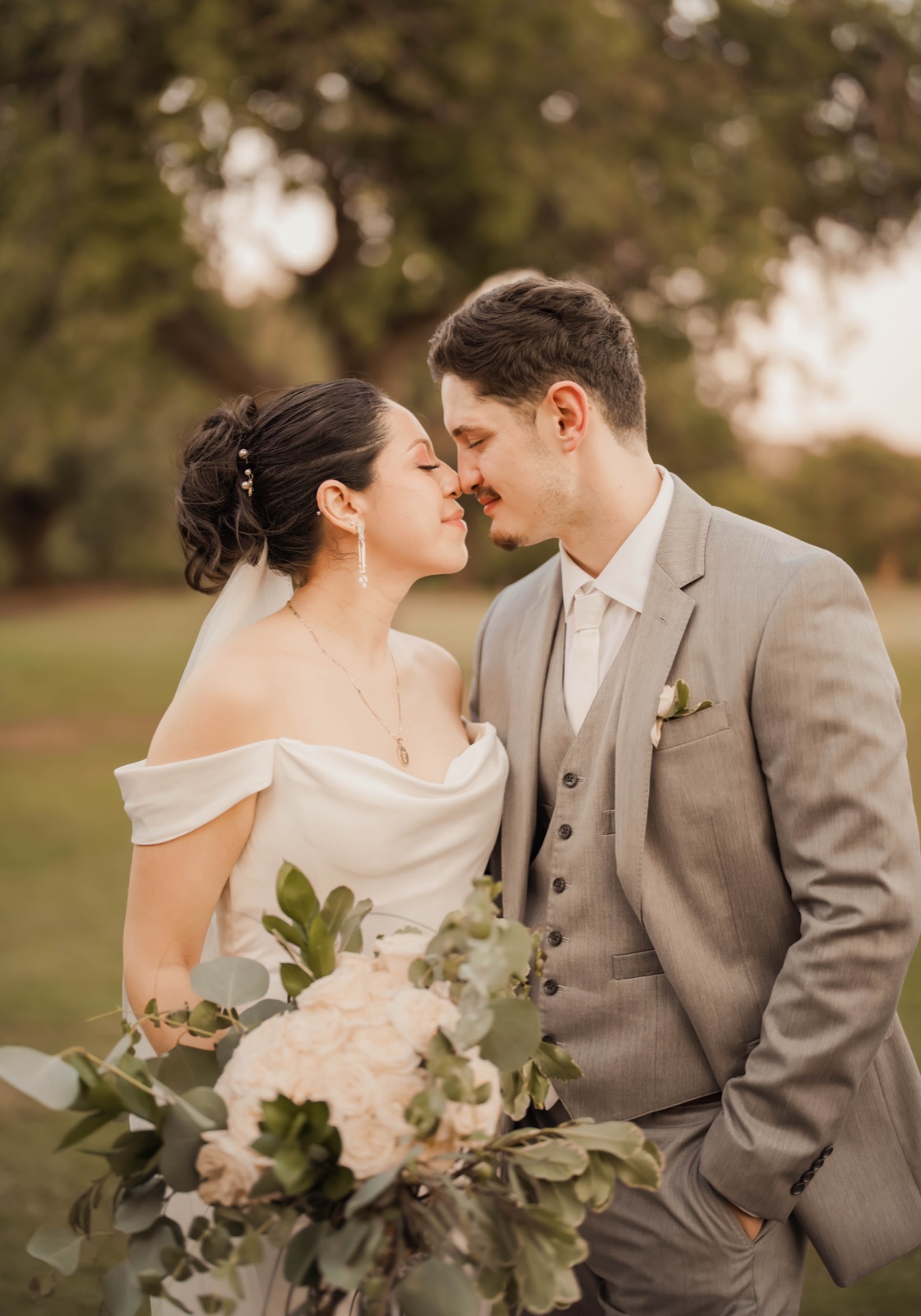 Lupita Tejeda photographing a wedding in Austin, TX